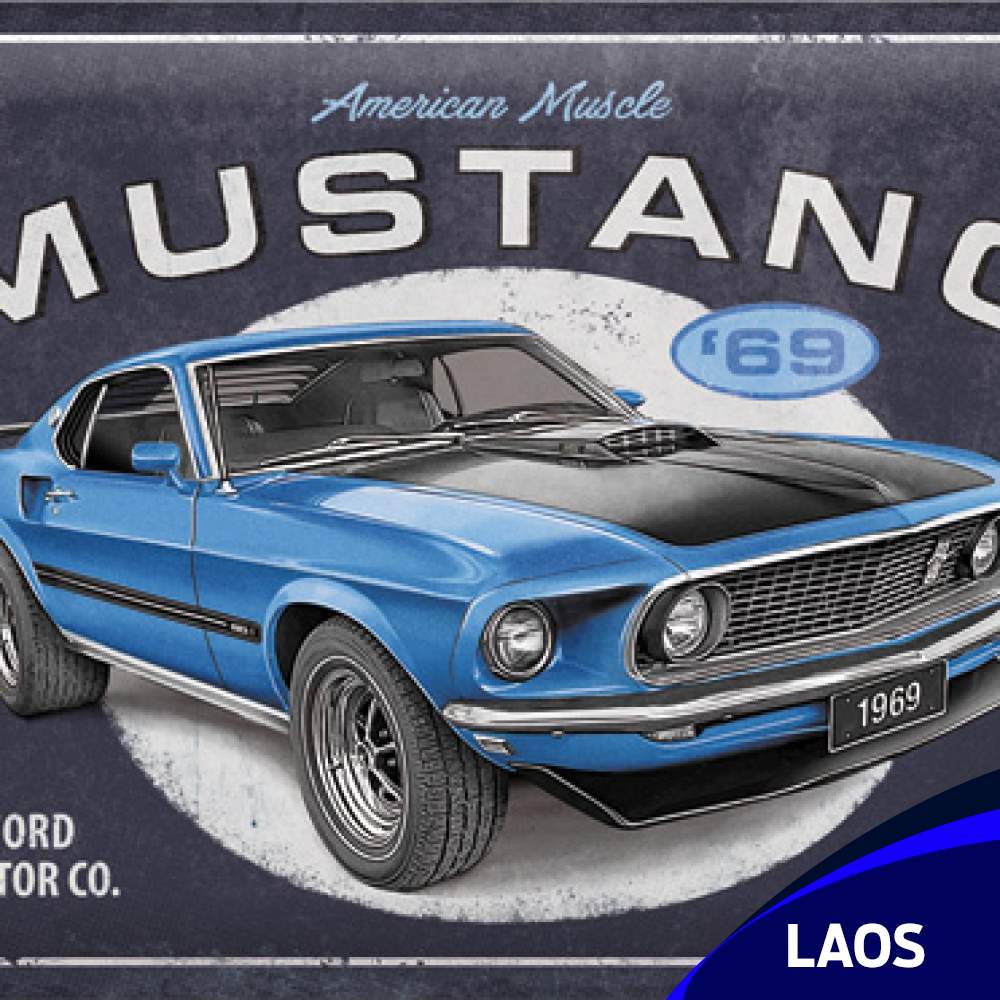 Metallist silt Mustang 1969 Mach 1